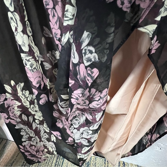 BCBG Maxazria Amber Strapless Floral Print Maxi Gown Dress- 12 - Picture 10 of 15